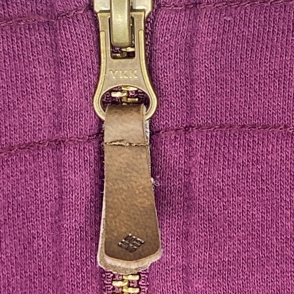 Columbia Women's‎ Purple Fleece Lined ZIP Up Mock Neck Jacket Sz S - Picture 6 of 8